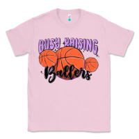 Bubblegum Pink busy raising ballers Classic Tee - MaliasSmallBusiness