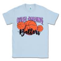 Dusty Blue busy raising ballers Classic Tee - MaliasSmallBusiness