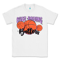 White busy raising ballers Classic Tee - MaliasSmallBusiness