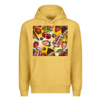 Antique Gold summer ice cream with fruits Premium Hoodie - TumblerDesignByShophia