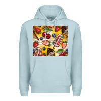 Blue Mist summer ice cream with fruits Premium Hoodie - TumblerDesignByShophia