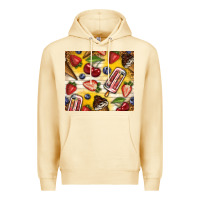 Pina Colada summer ice cream with fruits Premium Hoodie - TumblerDesignByShophia