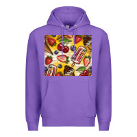 Purple summer ice cream with fruits Premium Hoodie - TumblerDesignByShophia