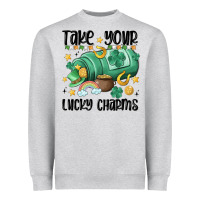 Heather Grey take your lucky charms Heavyweight Sweatshirt - MaliasSmallBusiness