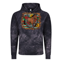 Cloud Black western horse horseshoe roses sunflowers serape leopard Vintage Hoodie - Artiststas