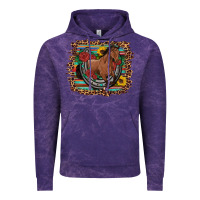 Cloud Purple western horse horseshoe roses sunflowers serape leopard Vintage Hoodie - Artiststas