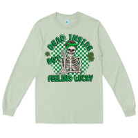 Matcha dead inside but feeling lucky Long Sleeve Tee - MaliasSmallBusiness