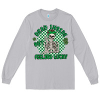 Moon Dust dead inside but feeling lucky Long Sleeve Tee - MaliasSmallBusiness
