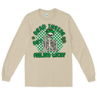 Mushroom dead inside but feeling lucky Long Sleeve Tee - MaliasSmallBusiness
