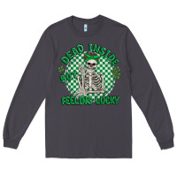 Smoke dead inside but feeling lucky Long Sleeve Tee - MaliasSmallBusiness
