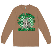 Toasted Coconut dead inside but feeling lucky Long Sleeve Tee - MaliasSmallBusiness