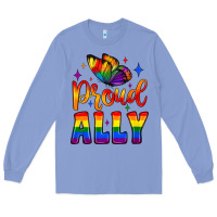 Colony Blue proud ally Long Sleeve Tee - JahusDesignShop