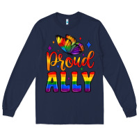 Navy proud ally Long Sleeve Tee - JahusDesignShop