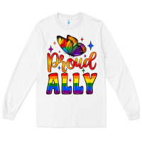 White proud ally Long Sleeve Tee - JahusDesignShop