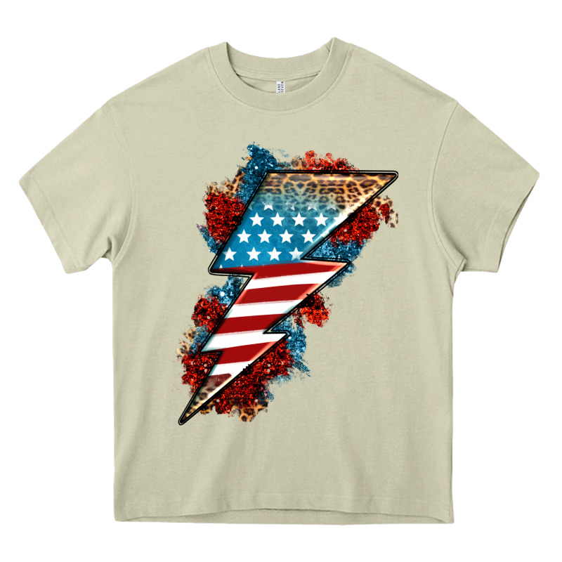 American Lightning Bolt Heavy Core Tee by Neo Western | Teevron