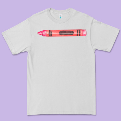 Pink Crayon Fa Element Premium Tee Designed By Fadigitalartstudio