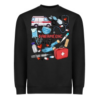 Black can't talk right now doing paramedic stuff Heavyweight Sweatshirt - MaliasSmallBusiness