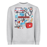 Heather Grey can't talk right now doing paramedic stuff Heavyweight Sweatshirt - MaliasSmallBusiness