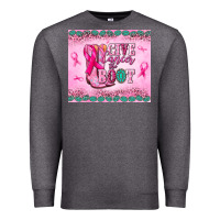 Charcoal Heather Give Cancer the boot Premium Sweatshirt - NancyCooperArtShop
