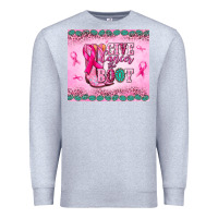 Heather Grey Give Cancer the boot Premium Sweatshirt - NancyCooperArtShop
