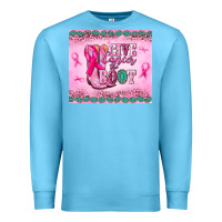 Ocean Blue Give Cancer the boot Premium Sweatshirt - NancyCooperArtShop