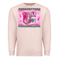 Pale Pink Give Cancer the boot Premium Sweatshirt - NancyCooperArtShop