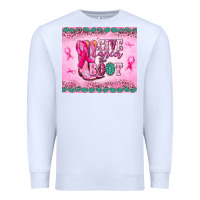 White Give Cancer the boot Premium Sweatshirt - NancyCooperArtShop