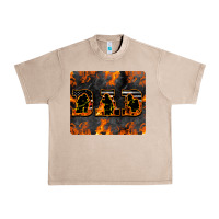 French Oak American Firefighter Dad Urban Heavy Tee - LillyAllenDesigns