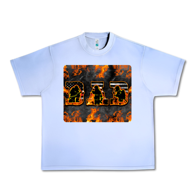 American Firefighter Dad Urban Heavy Tee by LillyAllenDesigns | Teevron