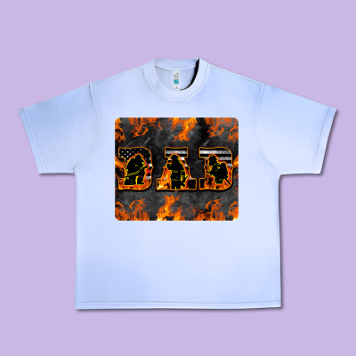 American Firefighter Dad Urban Heavy Tee Designed By Lillyallendesigns