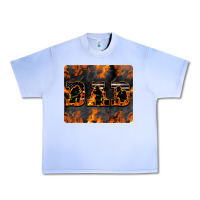 Grape Ice American Firefighter Dad Urban Heavy Tee - LillyAllenDesigns