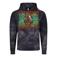 Cloud Black western horse horseshoe roses gemstones glitter wooden Vintage Hoodie - Artiststas
