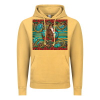 Vintage Mustard western horse horseshoe roses gemstones glitter wooden Vintage Hoodie - Artiststas
