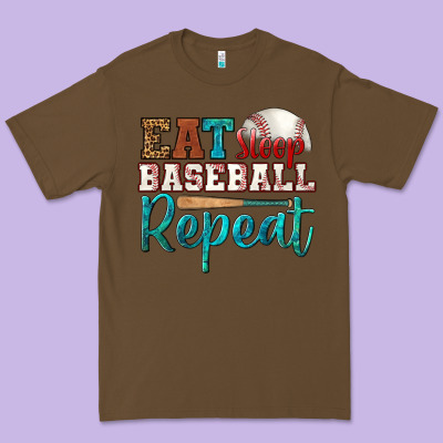 Eat Sleep Baseball Repeat Premium Tee Designed By Hra Design Shop
