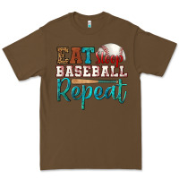 Cacao eat sleep baseball repeat Premium Tee - HRA Design Shop