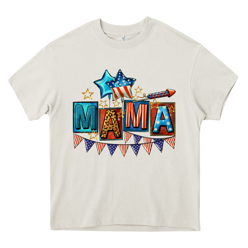 All American Mama 4th Of July Heavy Core Tee by CowGirlArtShop | Teevron