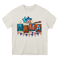 Cream All American Mama 4th of July Heavy Core Tee - CowGirlArtShop