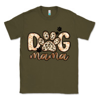 Army Green dog mama Classic Tee - MaliasSmallBusiness