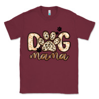 Burgundy dog mama Classic Tee - MaliasSmallBusiness