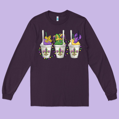 Mardi Gras Snowballs Long Sleeve Tee Designed By Maliassmallbusiness