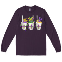 Plum mardi gras snowballs Long Sleeve Tee - MaliasSmallBusiness