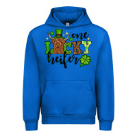 Cobalt St. Patrick's Day One lucky Heifer Urban Hoodie - OliviaCreatesArt
