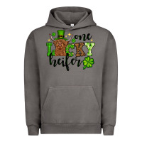 Pigment Tornado St. Patrick's Day One lucky Heifer Urban Hoodie - OliviaCreatesArt
