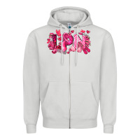 Dove Grey lpn breast cancer certified nursing assistant Zipper Hoodie - LillyAllenDesigns