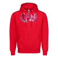 Red lpn breast cancer certified nursing assistant Zipper Hoodie - LillyAllenDesigns