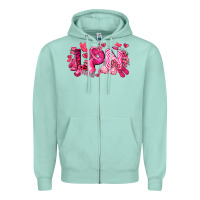 Seafoam lpn breast cancer certified nursing assistant Zipper Hoodie - LillyAllenDesigns
