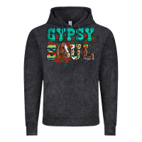 Vintage Black western gypsy soul horse roses serape aztec leopard Vintage Hoodie - Artiststas
