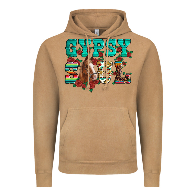 Western Gypsy Soul Horse Roses Serape Aztec Leopard Vintage Hoodie by Artiststas | Teevron