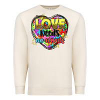 Love Needs No Words Premium Sweatshirt | Teevron