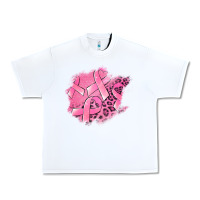 White breast cancer patches Urban Heavy Tee - Jasminsmagicworld